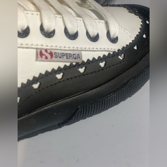 Superga Disney Mickey Mouse White and Black Sneakers Women’s 6.5 Mens 5 kids 4.5 - Picture 5 of 6